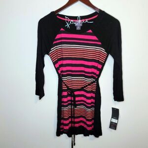 Oh Baby by Motherhood 3/4 Sleeve Striped Top Size Small